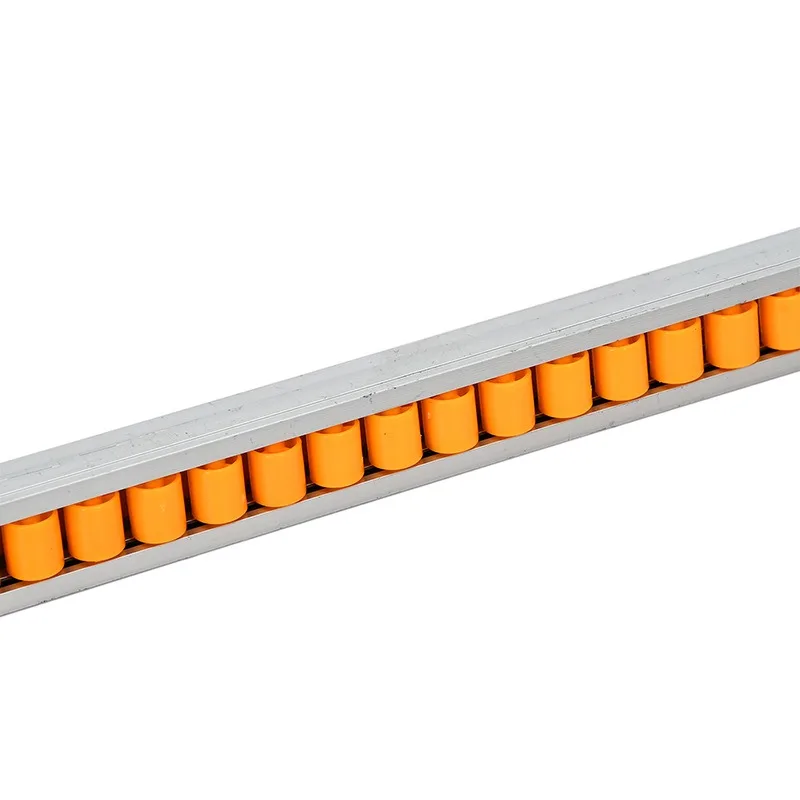 22D1 aluminum alloy lean strip, 30-wheel pulley bar, mini pocket coloured glaze guide rail unloading slide strip