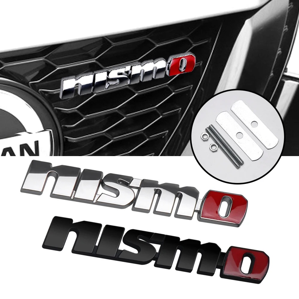 Auto Kühlergrill Abzeichen Körper Stamm Dekoration Aufkleber Auto SLINE Emblem Zubehör Für Nissan Nismo Tiida Teana GTR Juke Qashqai