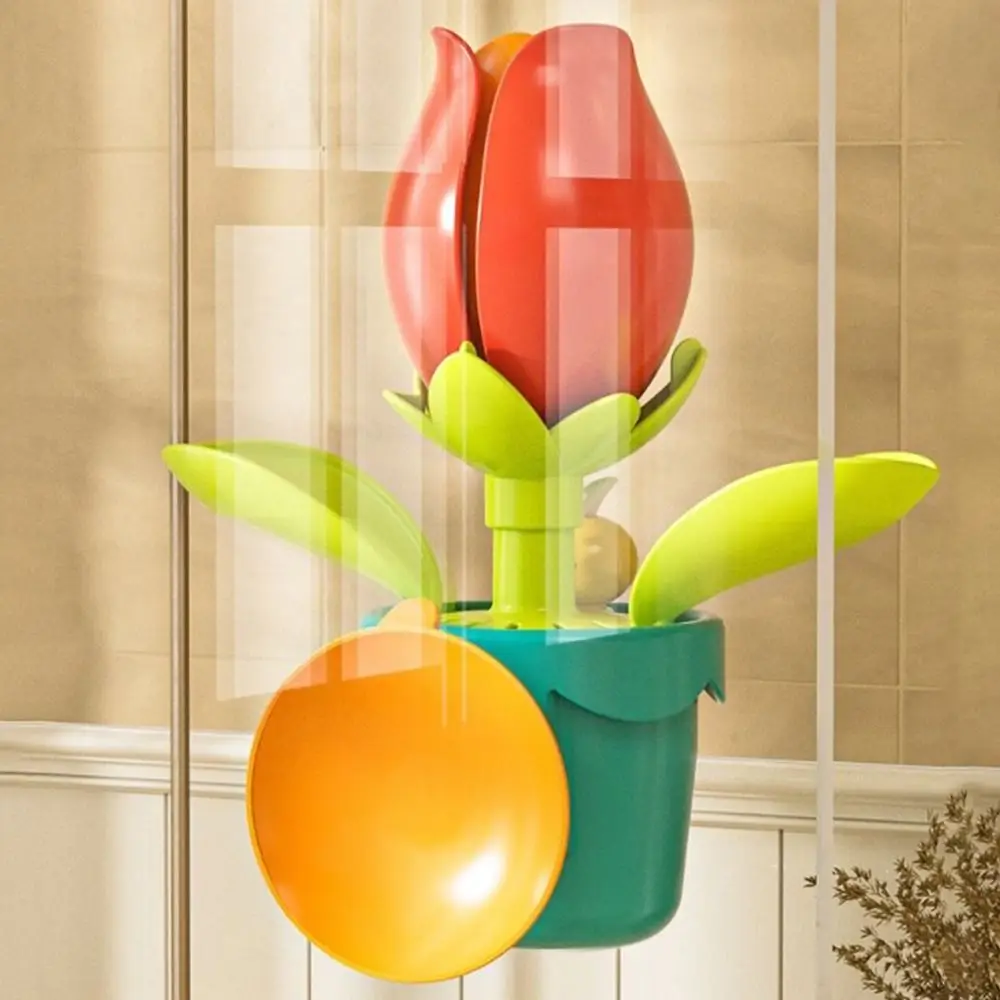 Jouets de bain de tournesol de dessin animé, jouets de douche, floraison lors de l'arrosage, jet d'eau Squ343, jouets d'eau de natation créatifs avec ventouse