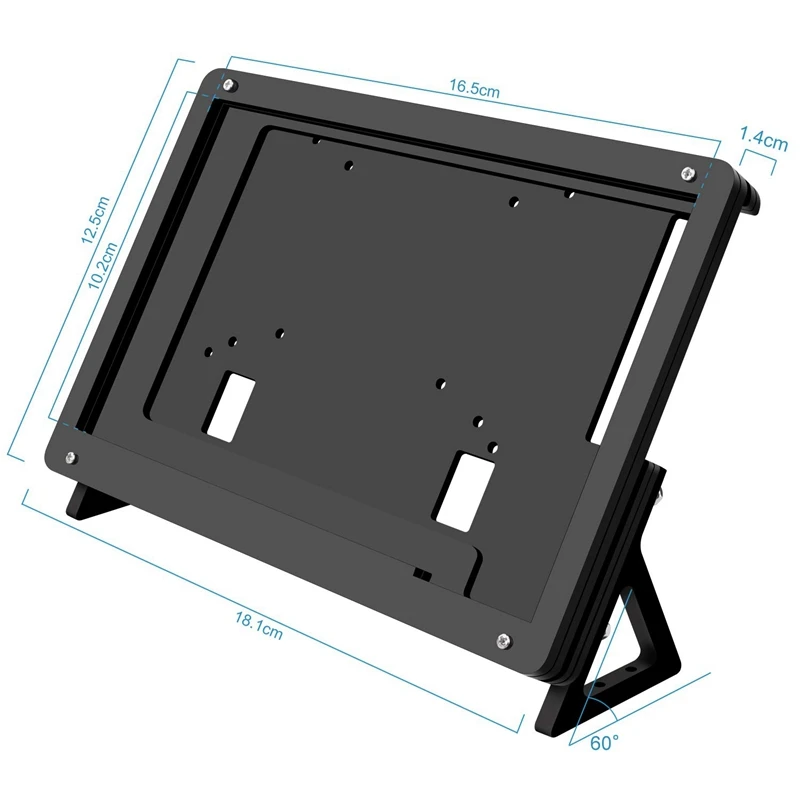 2X 7 Inch Lcd Acrylic Bracket Case Contact Screen Case Holder Bracket For Raspberry Pi 3 Model B+