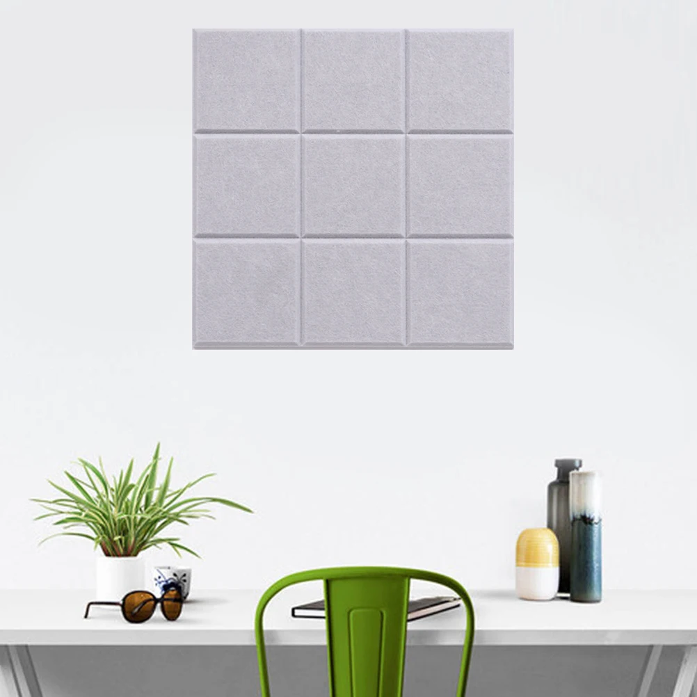 

4 Pcs Nine-grid Message Board DIY Display Felt Wall Decoration Square Artworks Photo Office