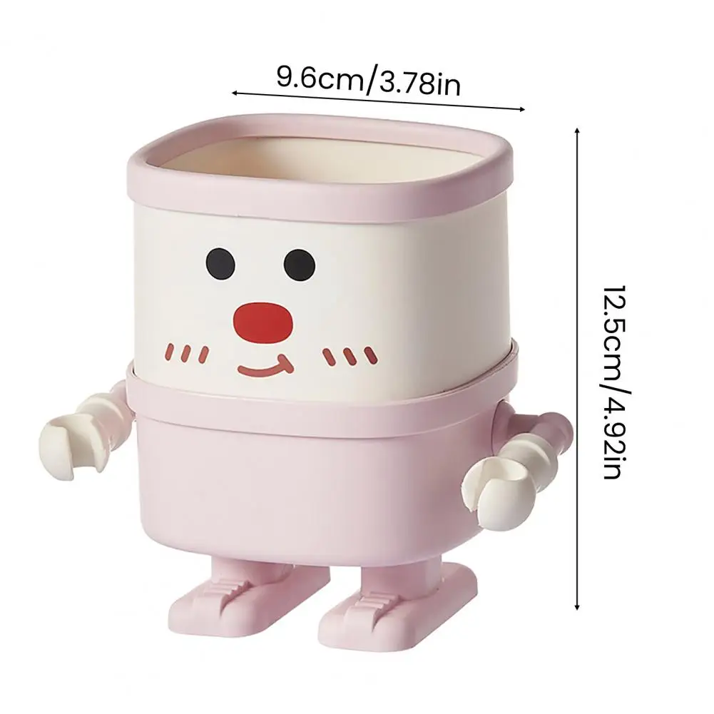 Caneta display bonito dos desenhos animados suporte de caneta de mesa para organização de escritório em casa multi-funcional lápis armazenamento copo maquiagem escova organizador