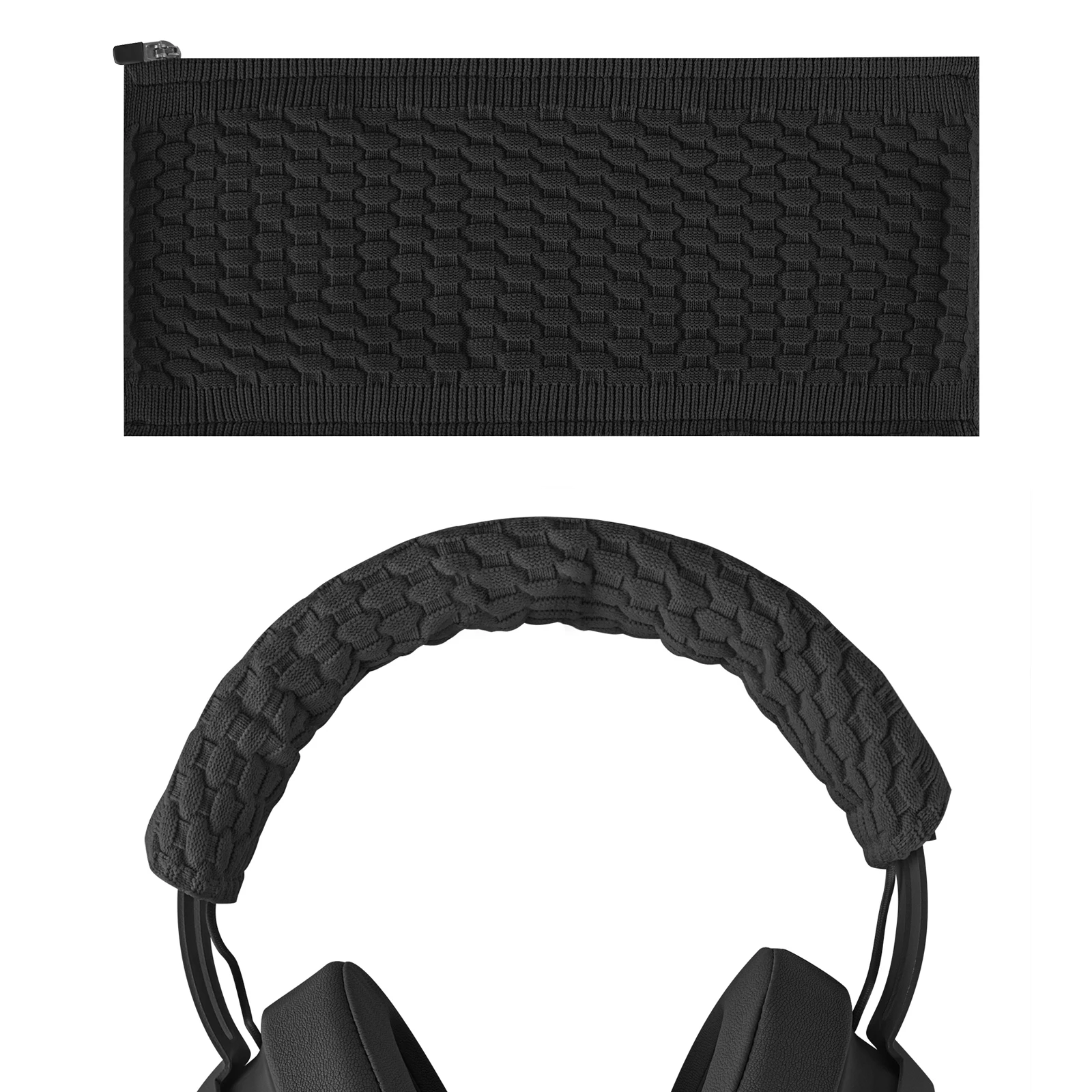 Geekria Flex Fabric Headband Cover Compatible with Razer Kraken Pro V2, 7.1 V2, Ultimate, Tournament Edition