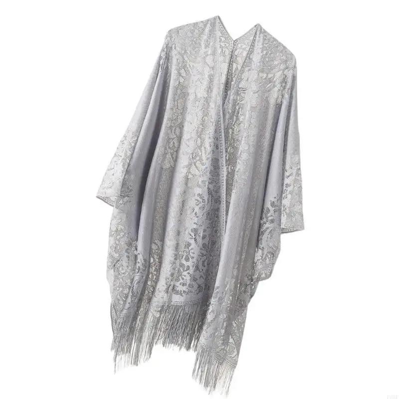 

F68f кружевные купальники Cardigans Coverp для женщин Kimono Open Front Beach Kimono Cardigans Слух.