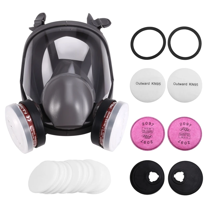 Gas Mask Full Face Mask Protective Mask Formaldehyde Filter Protective Mask 6800 Chemical Decoration