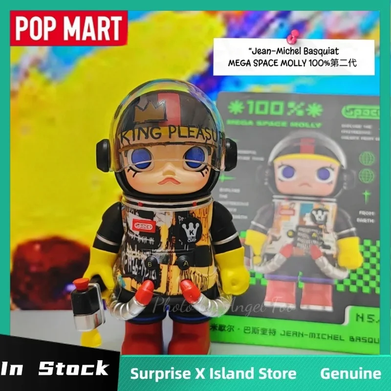 Echte POPMART Mega Space Molly 100% V3 Serie Blind Box Action Figure Model Mystery Box Collectible Trendy Speelgoed Ornament Gift