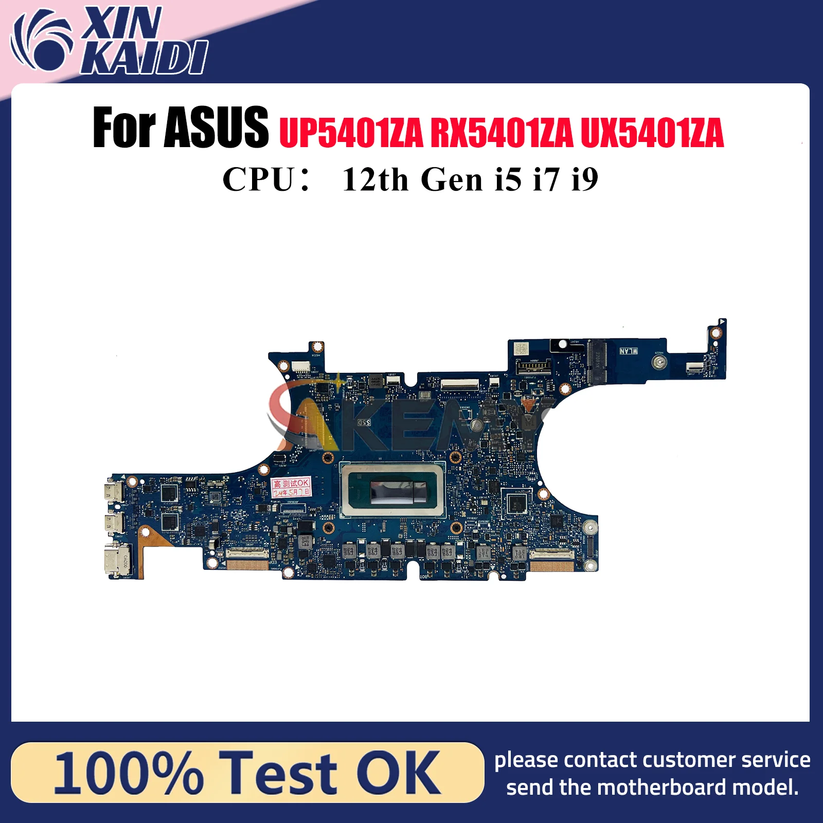 

UX5401ZA Laptop Motherboard For ASUS ZenBook UP5401EA BX5401EA UX540ZA RX5401EA UX5401 Notebook Mainboard With 12th Gen i5 i7 i9