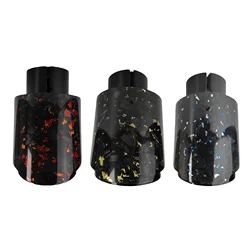 1 Pcs Universal Car Forged Carbon Fibre Tail Throat Stainless Steel Glossy Muffler Exhaust Nozzle Tip Multicolour