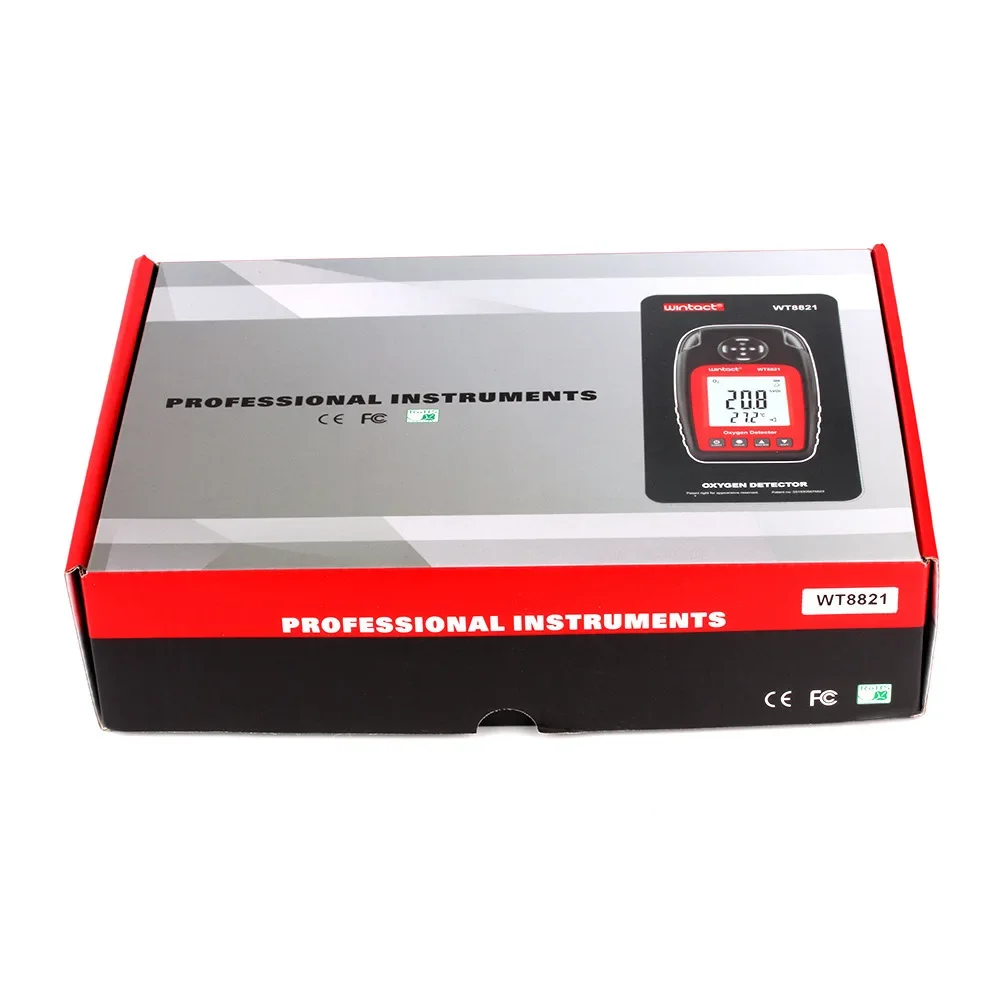 WT8821 High Sensitivity Oxygen Detector Independent O2 Gas Sensor with Warning & Poisoning Alarm Function
