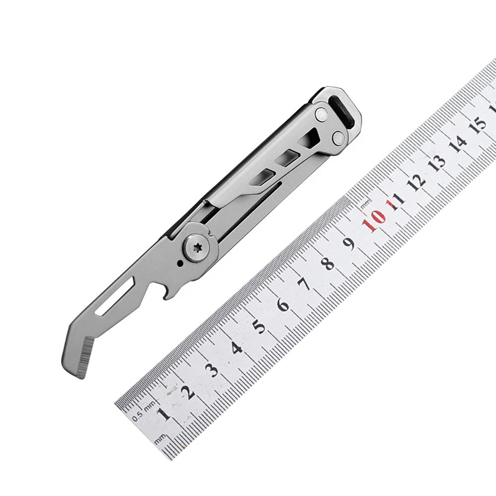 Knife Survival Gadgets Keychain Folding Knife Multitool Box Cutter Camping Emergency Hand Tools Multipurpose EDC Pocket