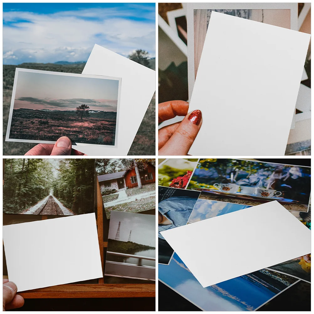 100pcs Picture Paper Picture Printer Paper Photo Printer Paper Photo Paper Printing Paper Photographic Paper Sheets Glossy Paper