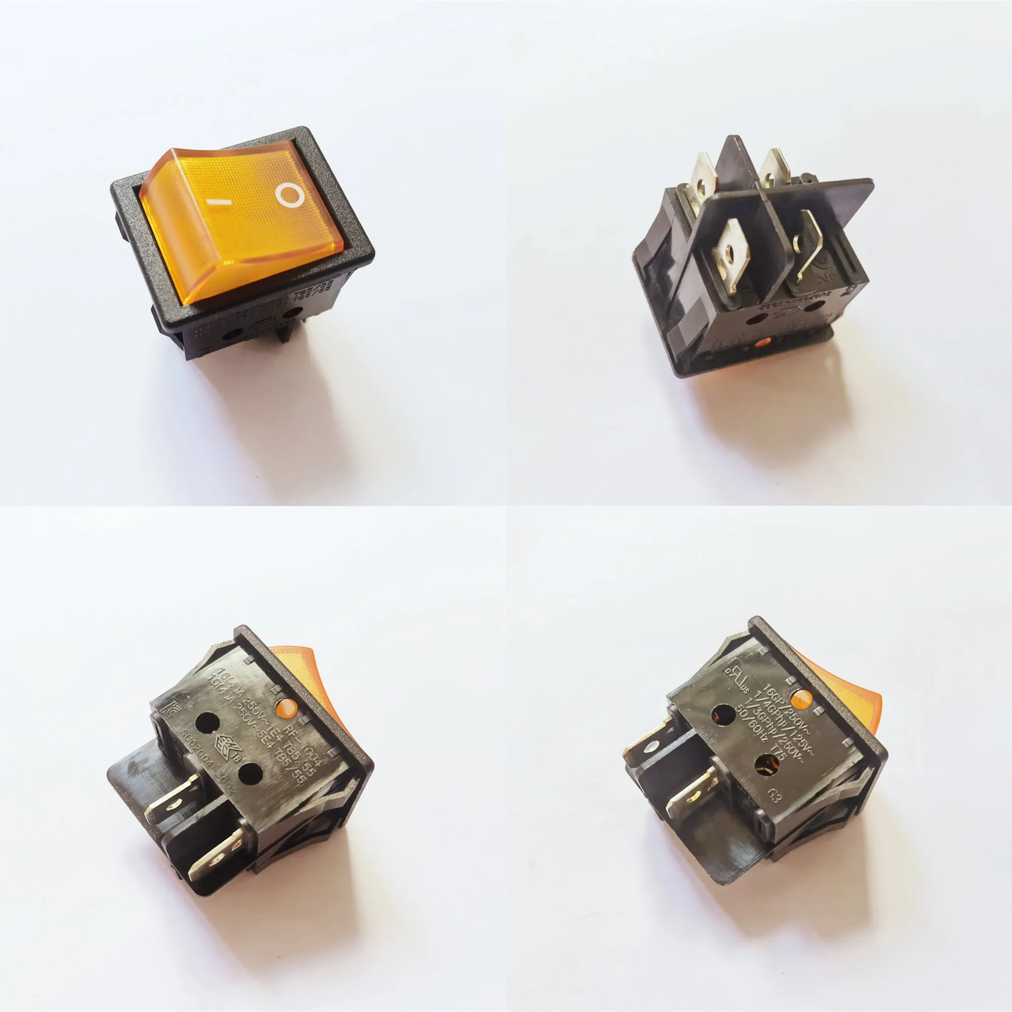 

Original New 100% RF-1004 rocker switch 4pin 2gear with lighted toggle power switch 16A