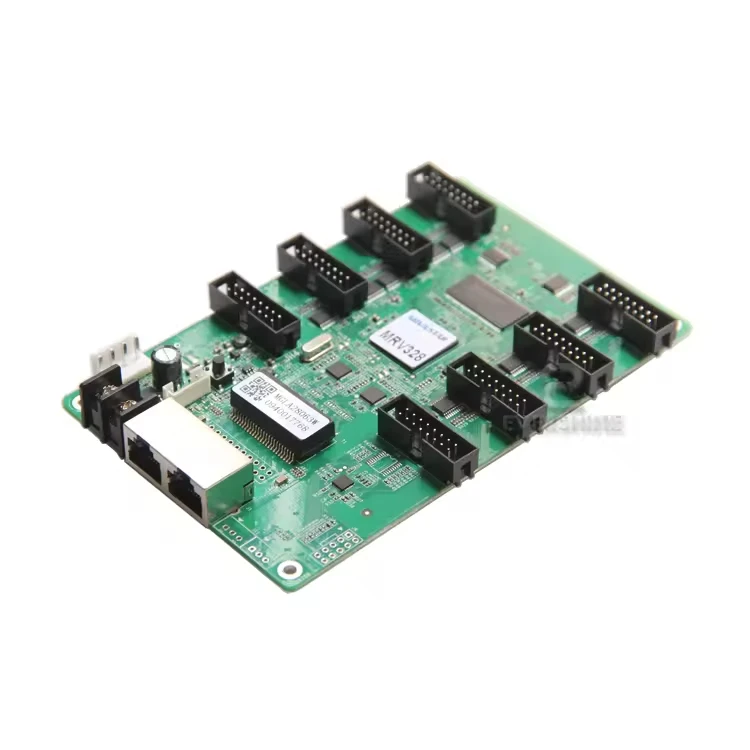 بطاقة استقبال شاشة عرض LED Novastar MRV412-N مع 12 * منافذ HUB75E بطاقة استقبال الإعلانات الرقمية