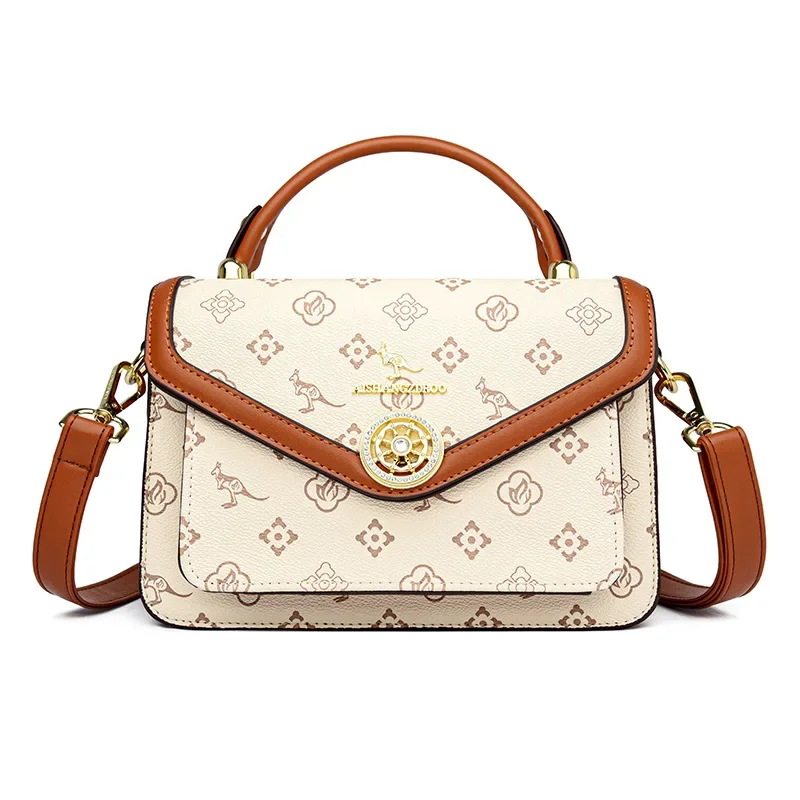 ​ ​ 보태니컬 프린트 실린더 백 넉넉한 크로스바디 숄더백 지속 가능한 캔버스 방수 갤러리 히핑 필수품