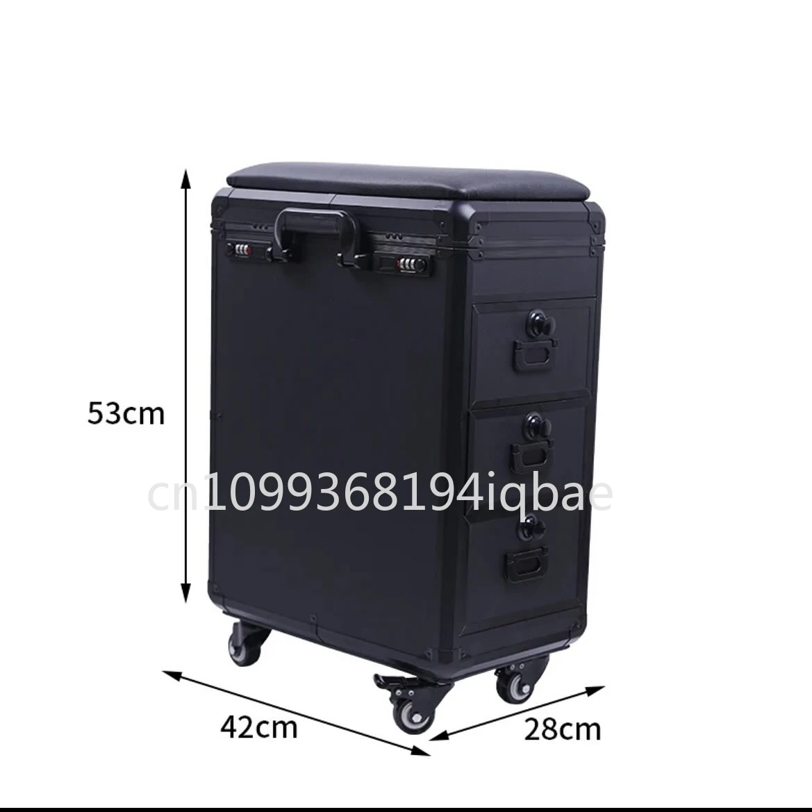 High-Capacity  Draw-Bar Box Dual Purpose able Arm Bracket Portable Suitcase Tattoo Trolley Bag Artist Tools Storage Cas