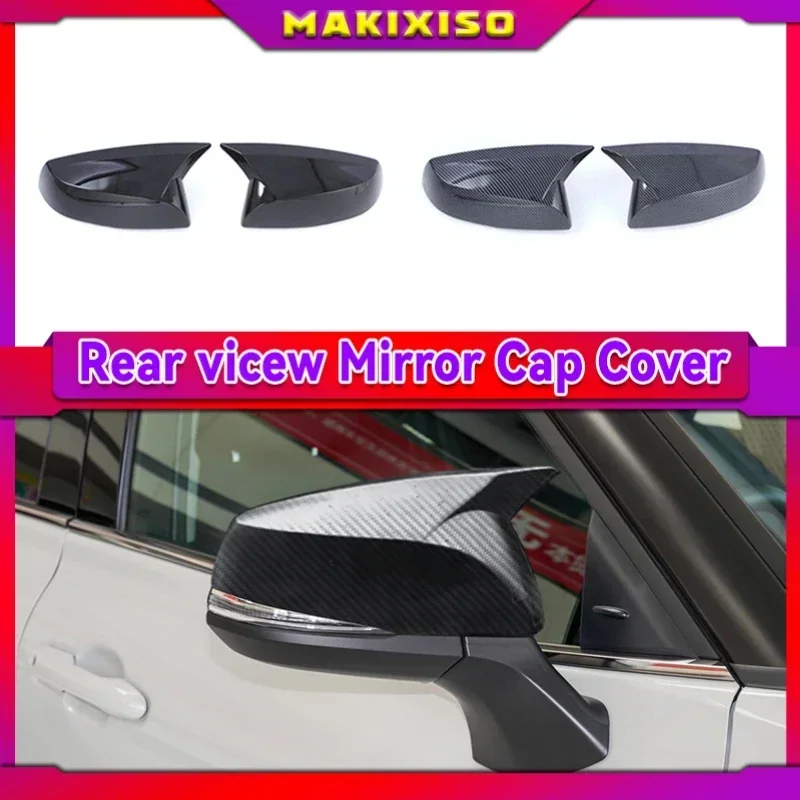 

Carbon Fiber Car Rearview Mirror Cover Side Door Wing Trim for Toyota RAV4 Highlander Sienna 2019 2020 2021