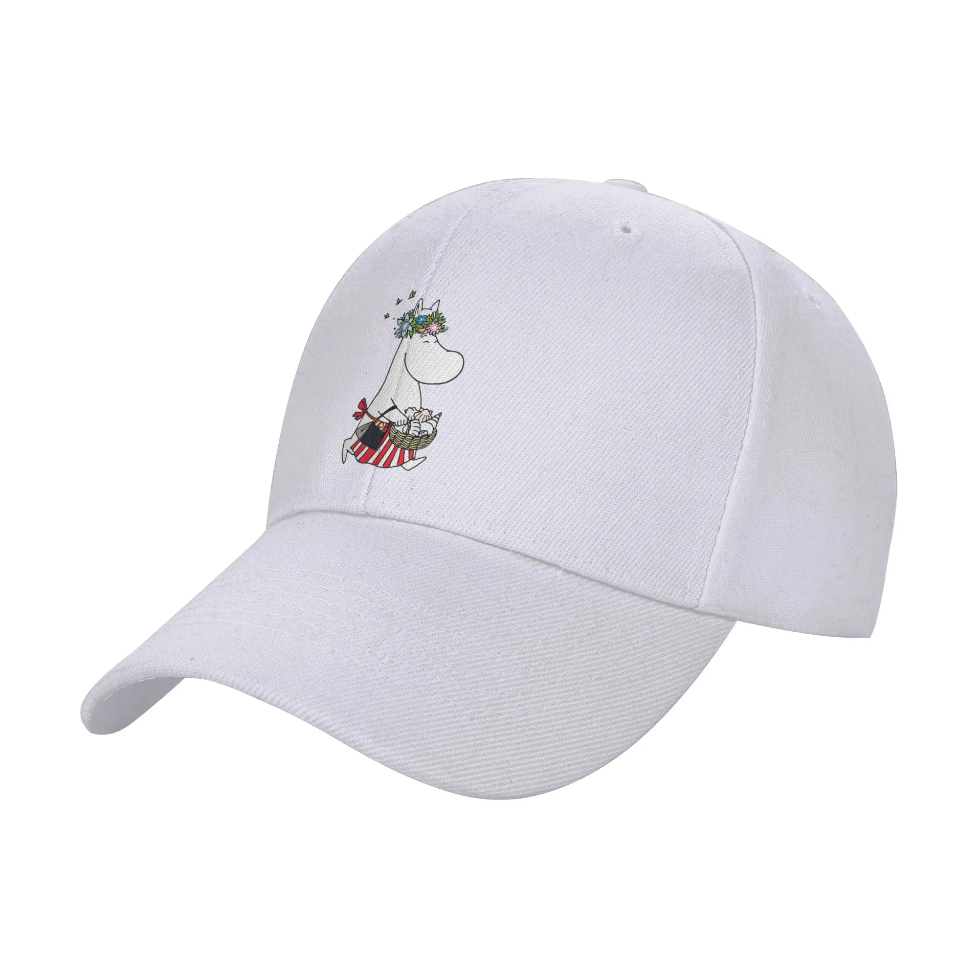 Moomings Moominmamma Flowers Shells Baseball Cap Unisex Hip-Hop Trucker Worker Cap Hat Adjustable Snapback Caps Sports Cap