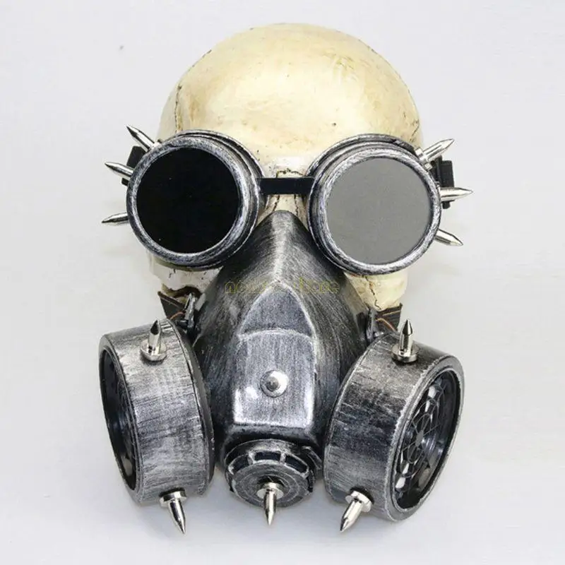 31BF Halloween Steampunk Plague Docteur Long Nose Beak Bird Mask Gothic Respirator Goggles Cosplay Costume Costume Accessoires