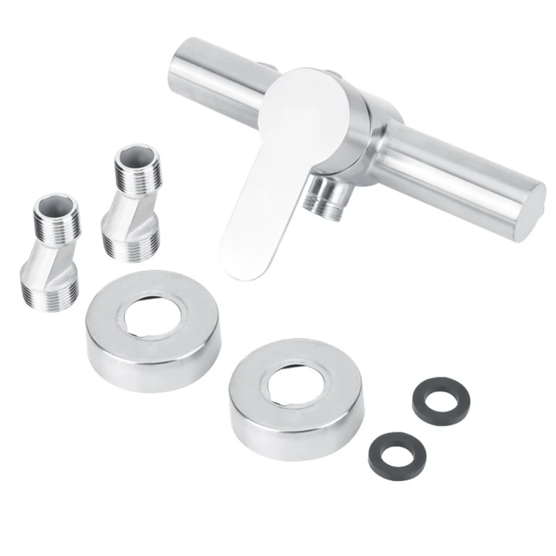 

304 Stainless Steel Shower Faucet Bathroom Shower Hot Cold Water Tap G1/2in304 Stainless Steel Shower Faucet