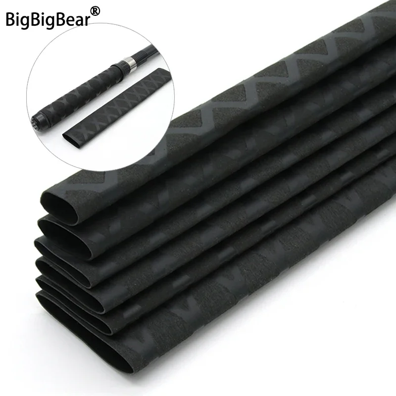 

Non Slip Heat Shrink Tube Fishing Rod Wrap 15 18 20 22 25 28 30 35 40 45 50mm Black Handle Insulated Protect Waterproof Cover