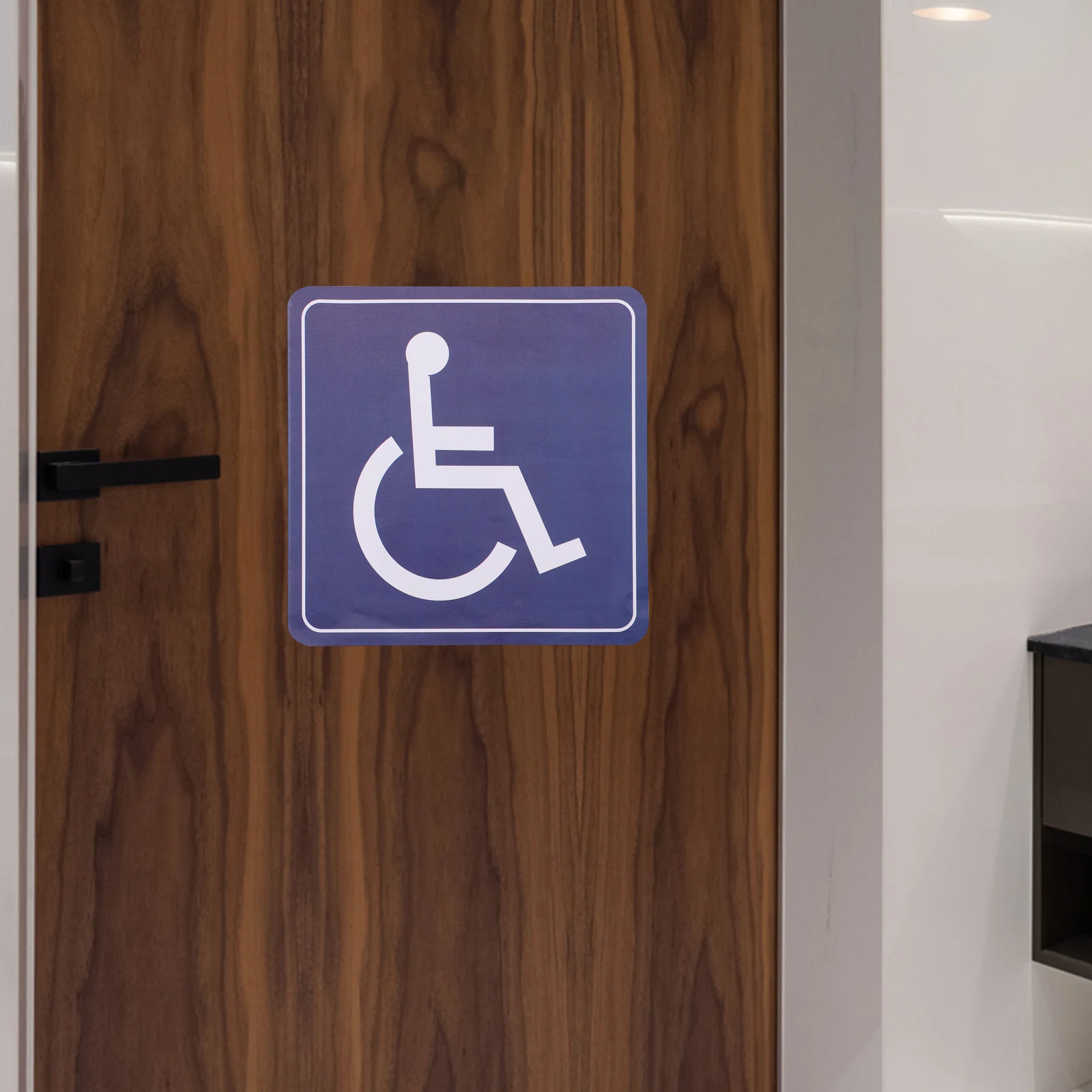 4 Pcs Outdoor Wheelchair Sign Office Car Decals Disabled Stickers Pvc Motorbike Symbol