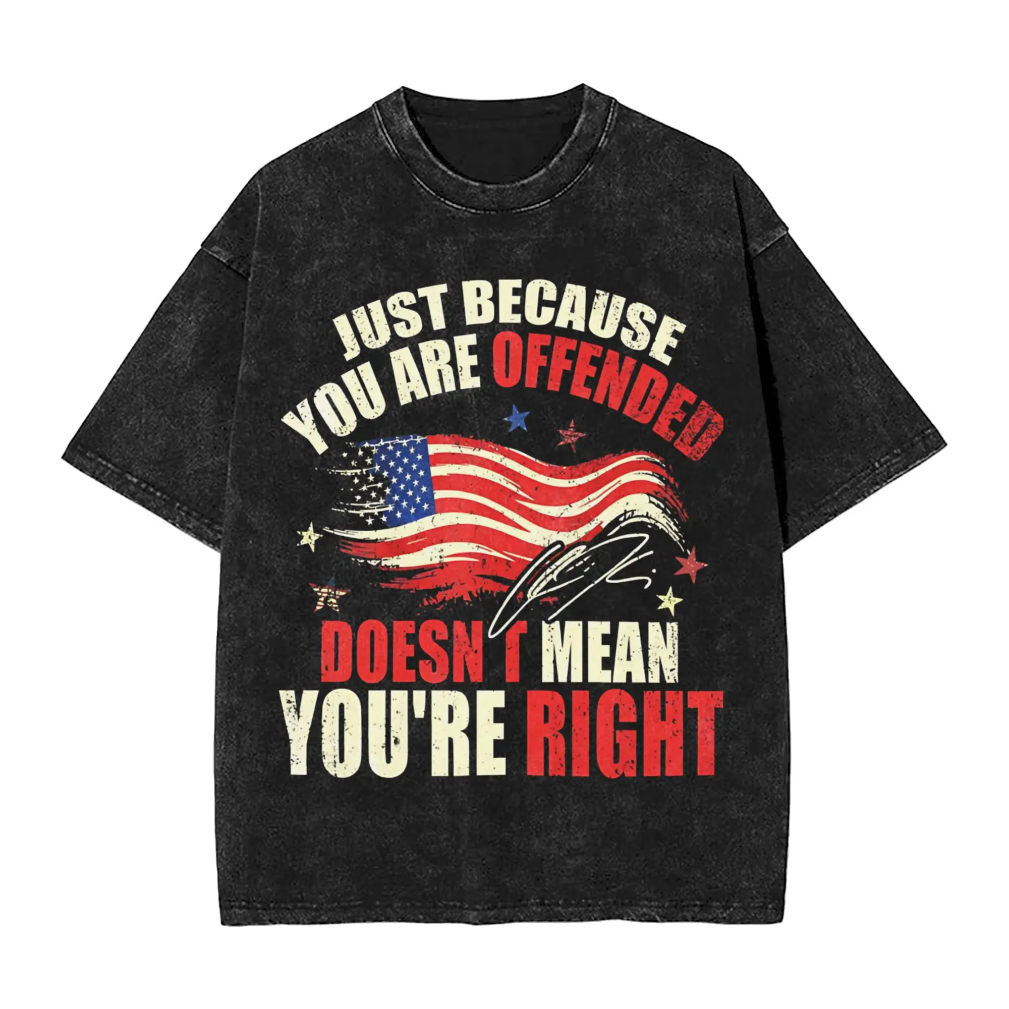 الحرية تشارلي كيرك خمر غسلها تي شيرت الرجال الملابس القطنية الرجعية Crewneck قمصان قصيرة الأكمام الملابس تي شيرت Harajuku #2