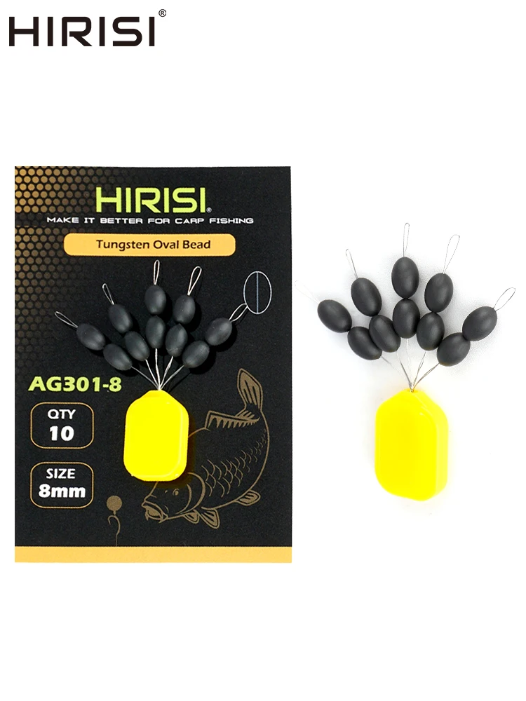 Hirisi 1set Tungsten Sinkers Hooklink Gewichten Maat 4mm/6mm/8mm Karper Visgerei AG301 vissen Accessoires - afbeelding 2