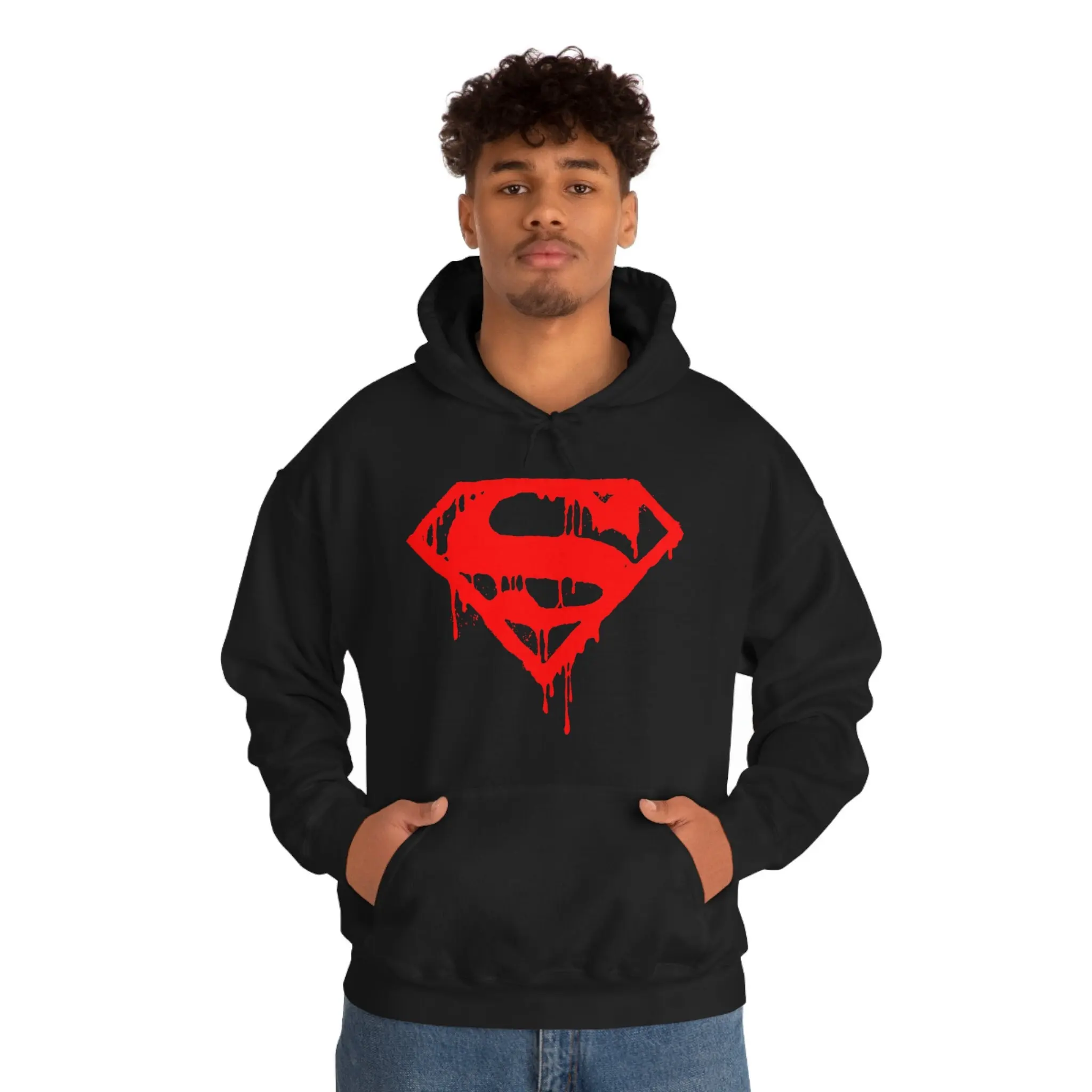 

Super Boy Hooded Sweatshirt Summer Men's and Women's Loose and Breathable Top