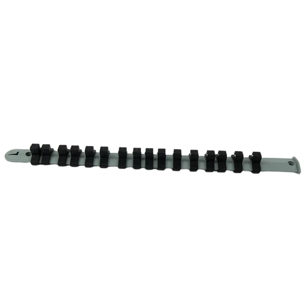 

Keep Your Garage or Workshop Tidy with This 3 Piece Plastic Socket Tray Rail Rack Storage Holder for 1/4" 3/8" and 1/2" Sockets