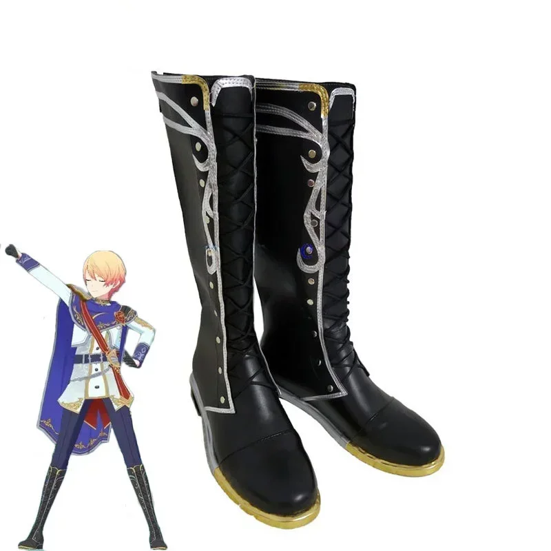 [Customized Size] Project Sekai Tenma Tsukasa Cosplay Shoes Anime Roleplay Prop Halloween Carnival Party Boots PU Leather