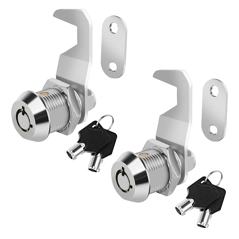 

【Top Picks】Tool Box Lock With Key,5/8In Cabinet Cam Lock Keyed Alike,Toolbox Lock For RV Storage Compartment Door Tool Cart Mail