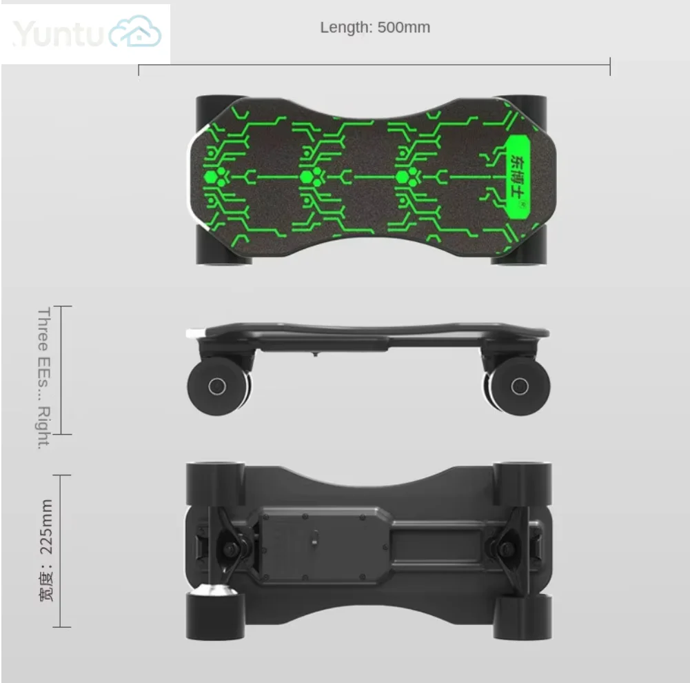Jking Cool Four-Wheel Electric Skater Street Scooter Adult Factory Wholesale Discount Plastic Material Skateboards 15km/h