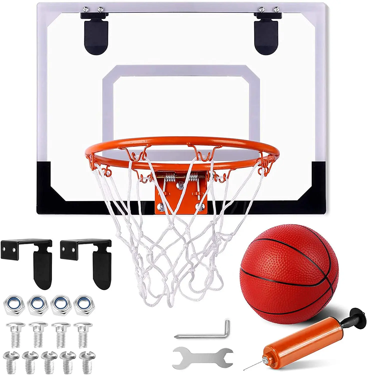 Mini Basketball Hoop for Kids, Indoor Small Basketball Hoop for Door, Wall Mounted and Room Shooting Ball Sport Game Set