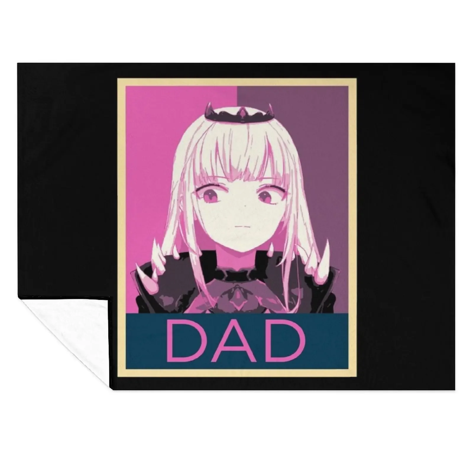 

Hololive EN Calliope Mori Dad Posterized Throw Blanket bed plaid Furry Cute Luxury Brand Blankets