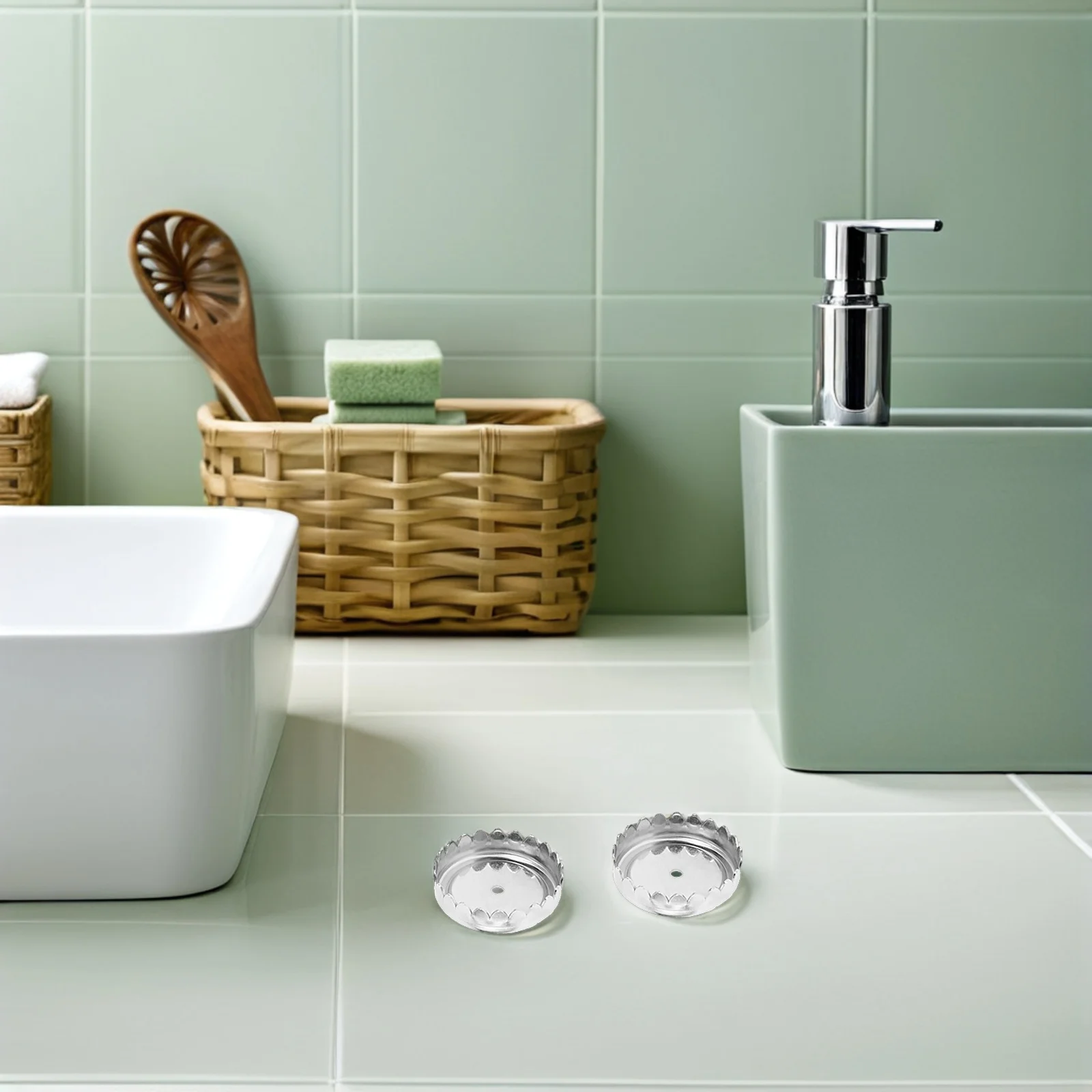 

2Pcs Soap Holder Accessories Bathroom Wall Hanging Stainless Steel No-Drilling Bar Soap Storage Rack Caps