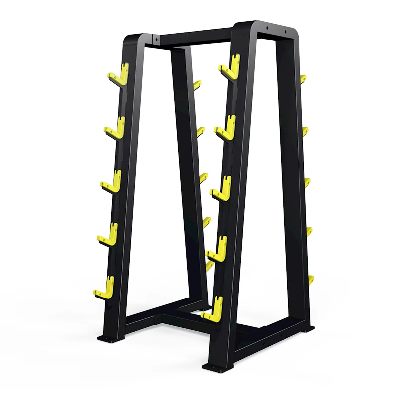 

Стальная стойка для штанги, высококачественное оборудование для хранения весов в тренажерном зале