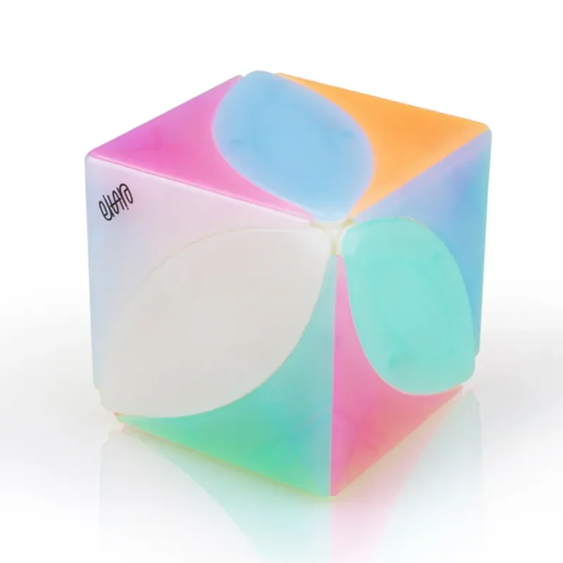 [Picube] QiYi Ivy Cube Maple สีดำสีขาว Cubo Magico ความเร็ว Cube Twist ปริศนา Maple Leaf Shape Speed Cube ปริศนา Skewb หมุน