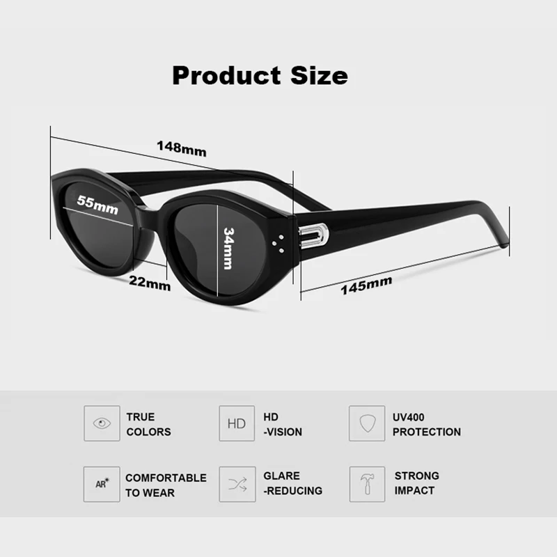 Cat-eye acetate sunglasses for men SDA UV outdoor eye Protection for women Street Photo Beach sunglasses can carve LOGO