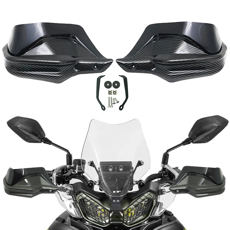 Motorcycle Handguards Shield Guard Windshield Hand Wind Protection Fit For Benelli TRK702 TRK702X TRK 702 TRK 702X 2022 2023