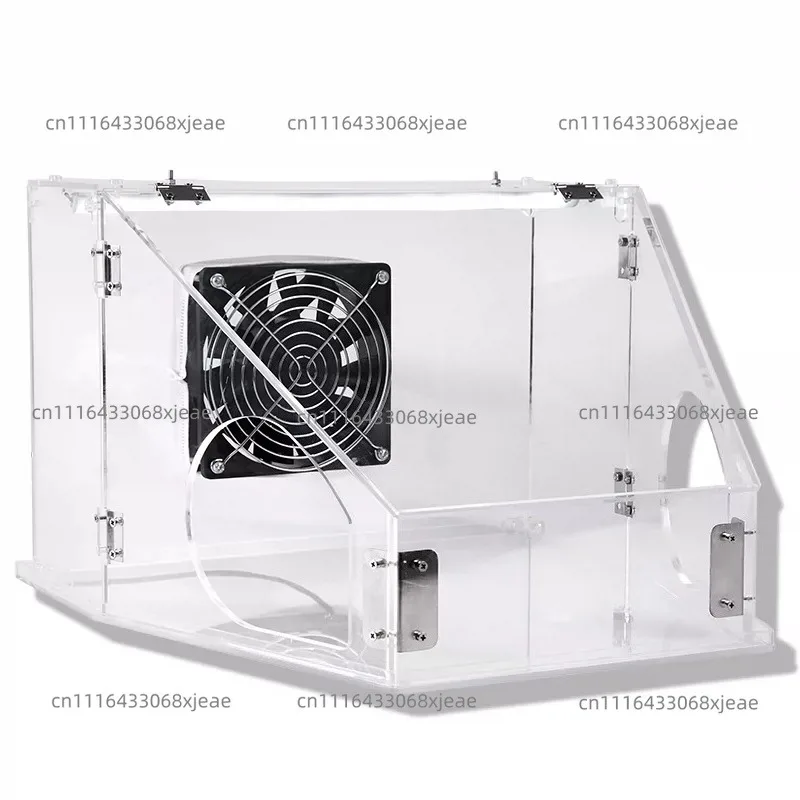 For Sanding and Crafting Projects Engraving Case  MG024UP Enclosed Grinding Dust Box LED Illuminated Plastic Polishing Work Box