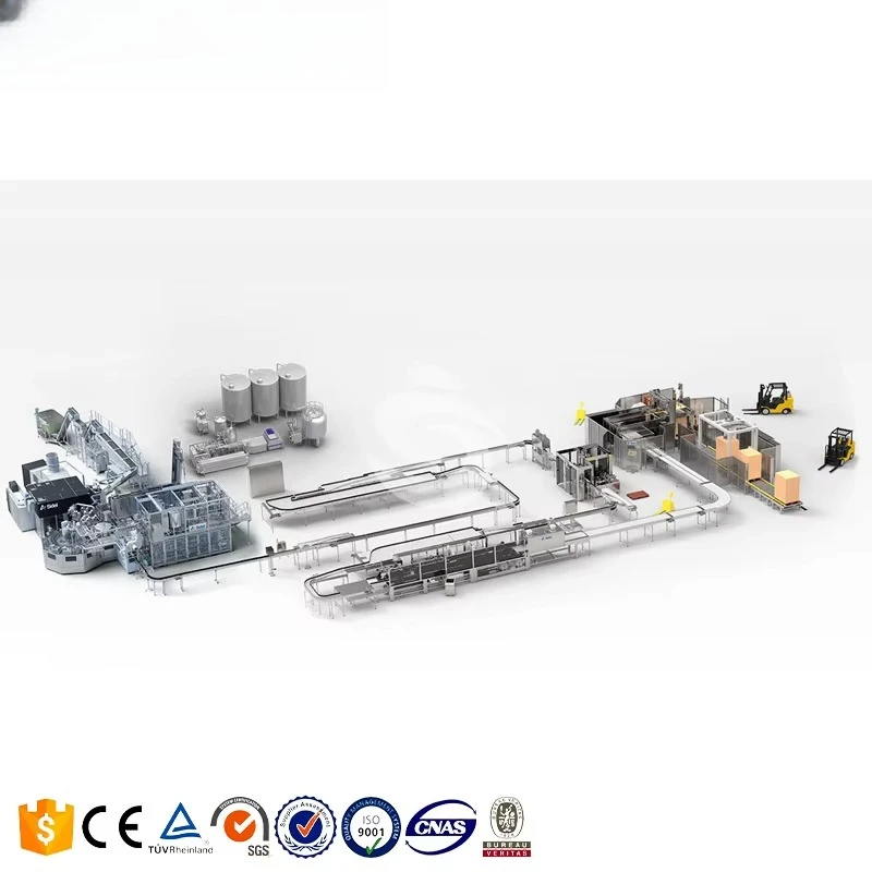 Custom Full Complete Automatic Bottled Water Production Line Plant 5000BPH for Water Plant