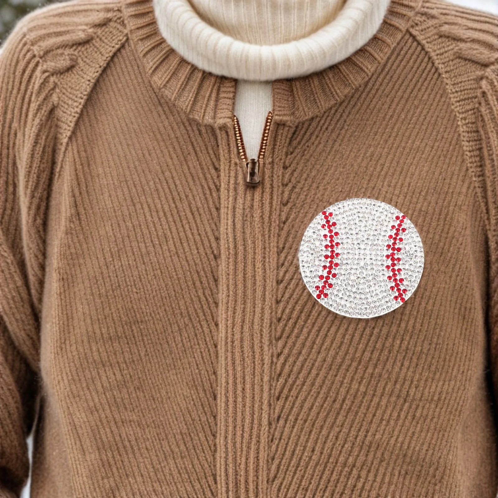 

10Pcs Baseball Rhinestone Iron on Patches Glitter Appliques for Jackets Hats Shoes DIY Decoration Durable Adhesive