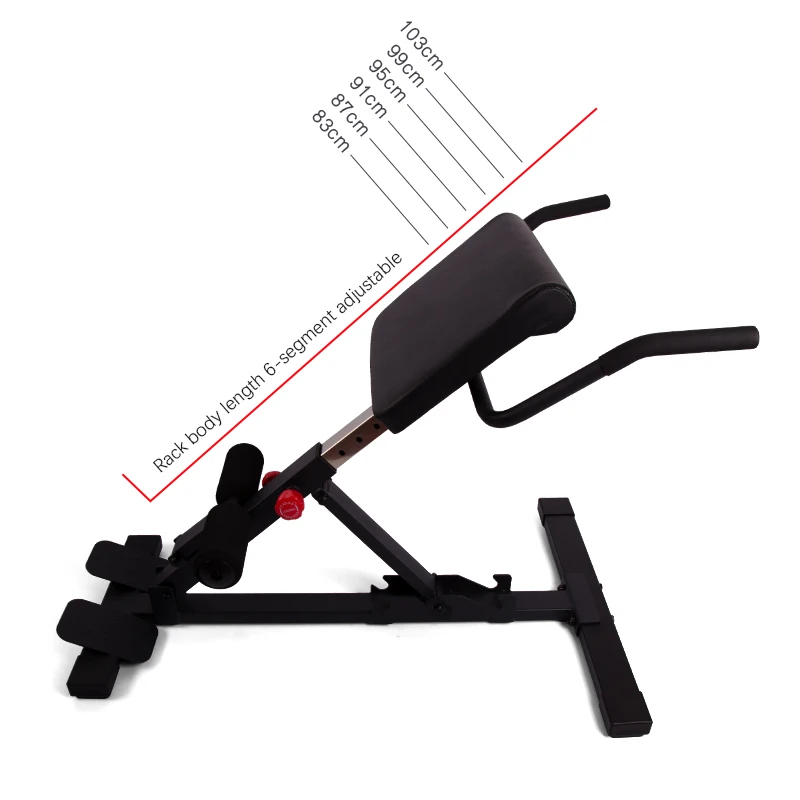 Folding adjustable backrest super extended bench 30-40-50 degree Roman chair is used to exercise back muscles