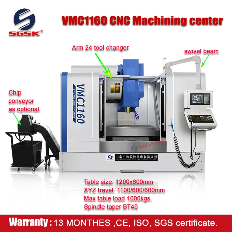 Sistema De Control SGSK Fanuc CNC Milg Hine VMC650, Centro De Mecanizado, Centro De Hining