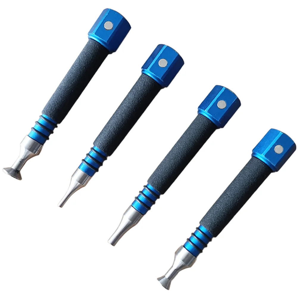 Car Dent Repair Tool High Strength Metal Body Magnetic Tip For M8 Thread With 4 Interchangeable Heads For Body Concave Leveling
