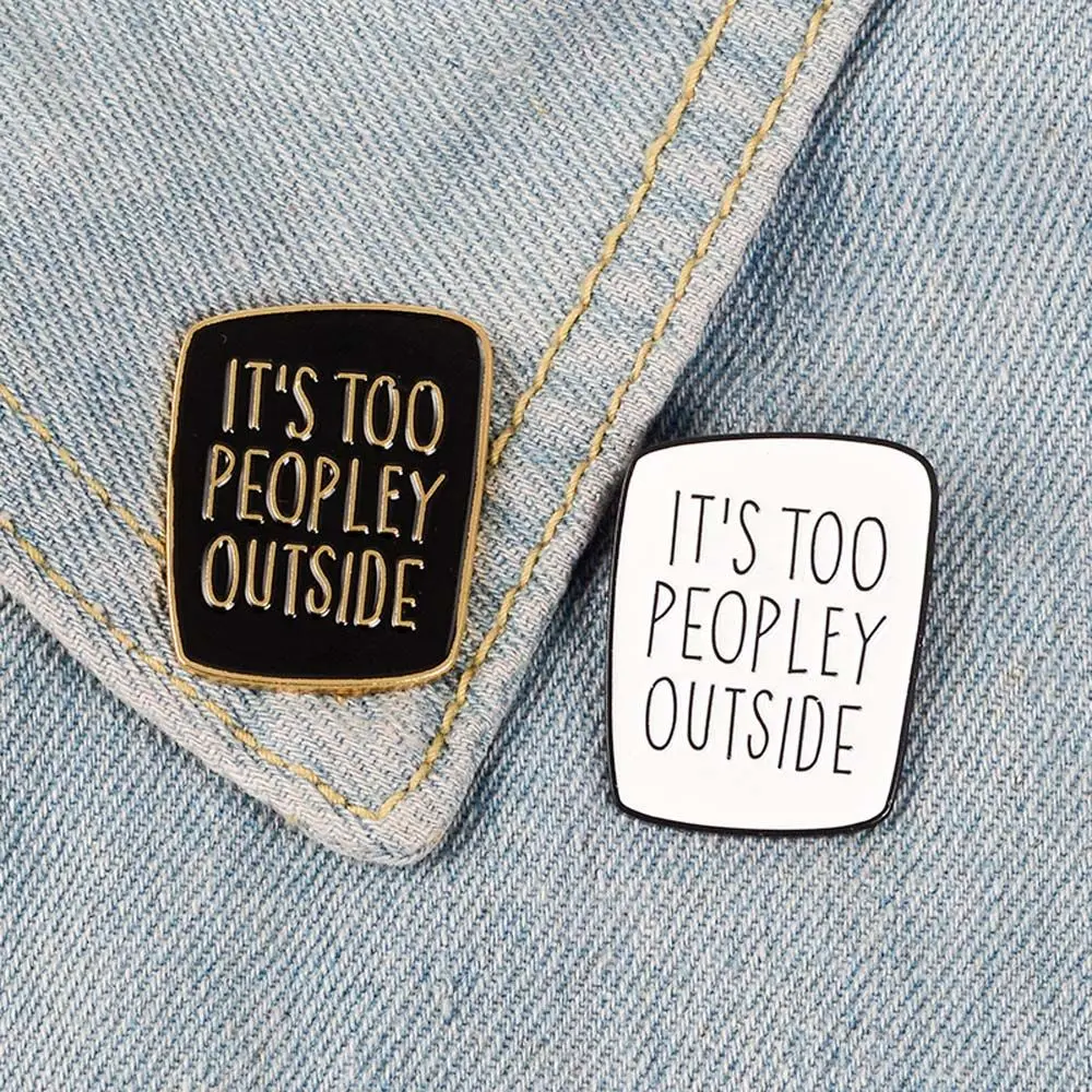 Badge Pin Introvert Travel Commemorative Jewelry Accessories Lapel Brooch Enamel Pin Brooches Pin Funny Brooches