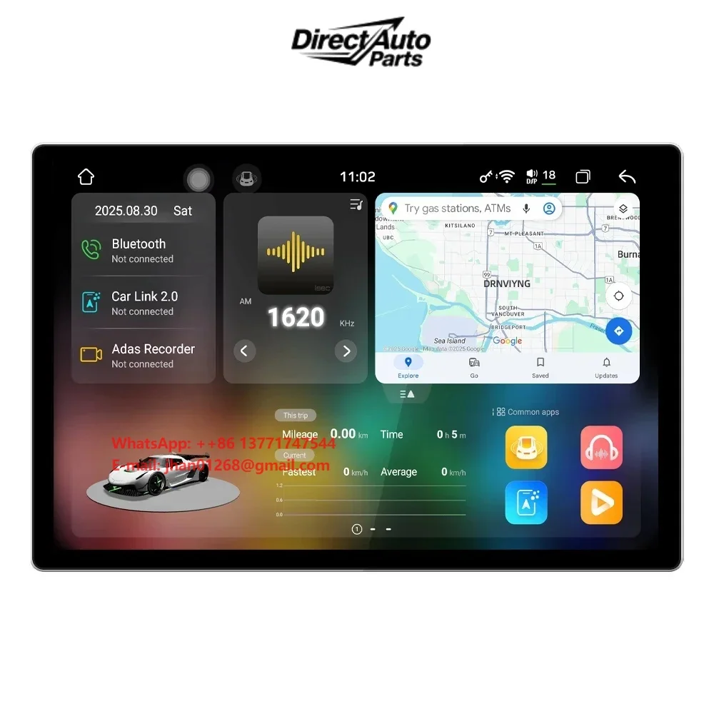 13 Inch UIS 7870 2K Android Car Player Screen 4G DSP Carplay GPS Navigation Car Radio Auto Stereo Universal Headunit
