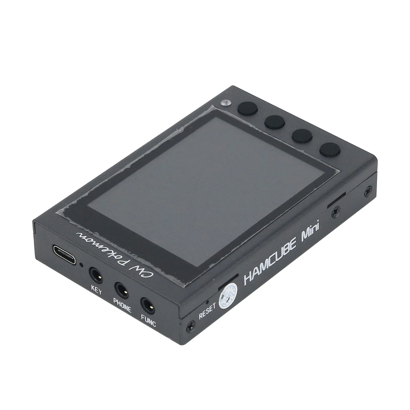 HamGeek Stainless Steel CW Morse Key with Magnetic Base (Trade Edition) + HAMCUBE Mini CW Trainer