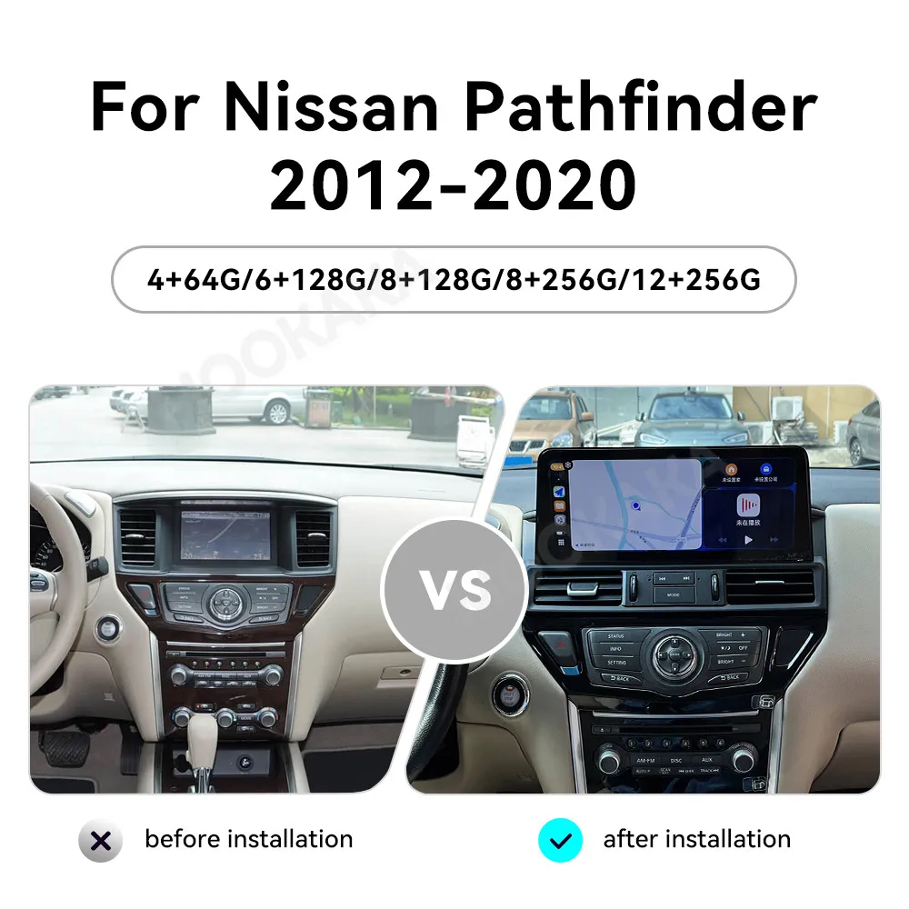 12.3 In Android Radio For Nissan Pathfinder 2012~2020 GPS Multimedia Player Intelligent Navigation Car Stereo Receiver Head Unit