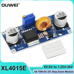 XL4015 DC-DC Buck Converter Step Down 5A Adjustable Power Supply Module 4~38V to 1.25-36V LED Lithium Charger Voltage Regulator